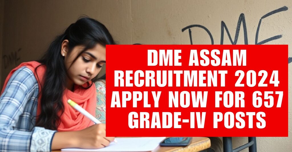 DME Assam Recruitment 2024